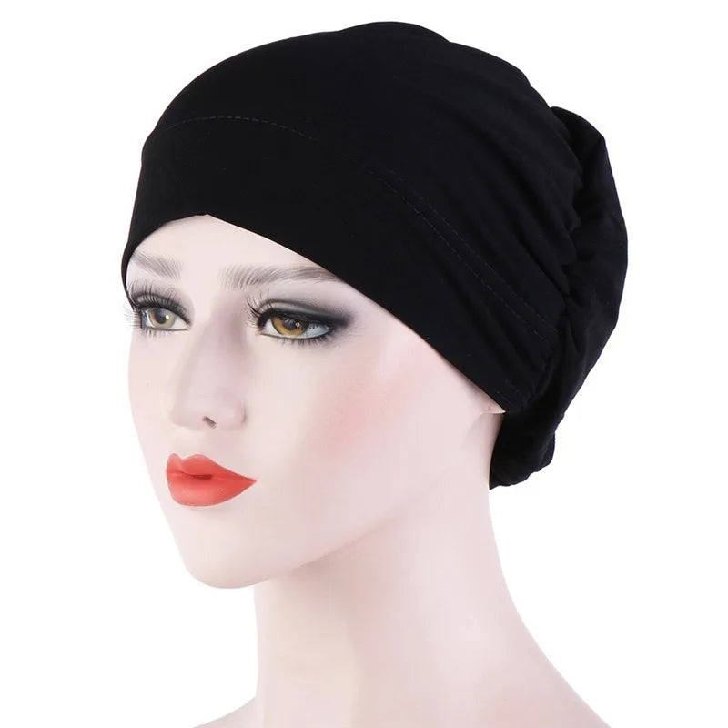 Chique Geknoopte Turban Hoofddoek – Elegant