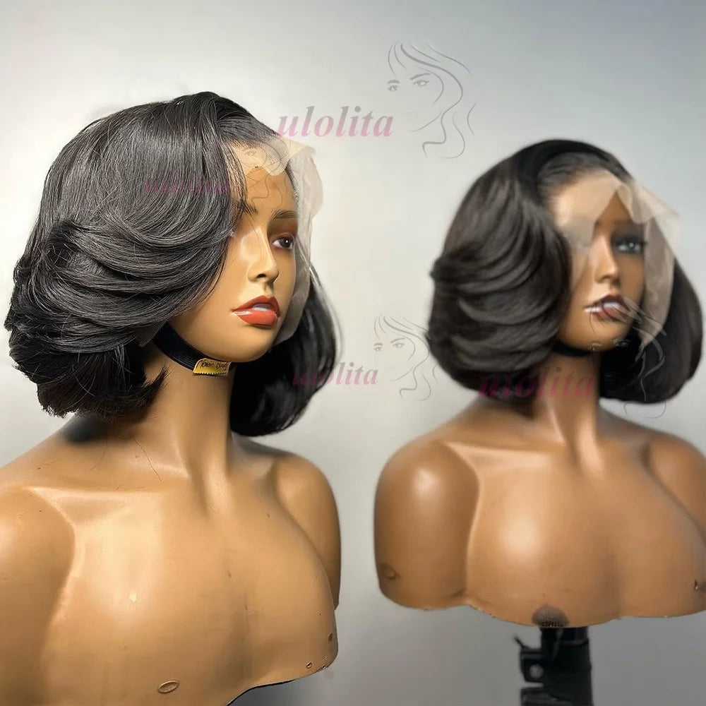 Moeiteloze Gelaagde Bob Pruik - Glueless &