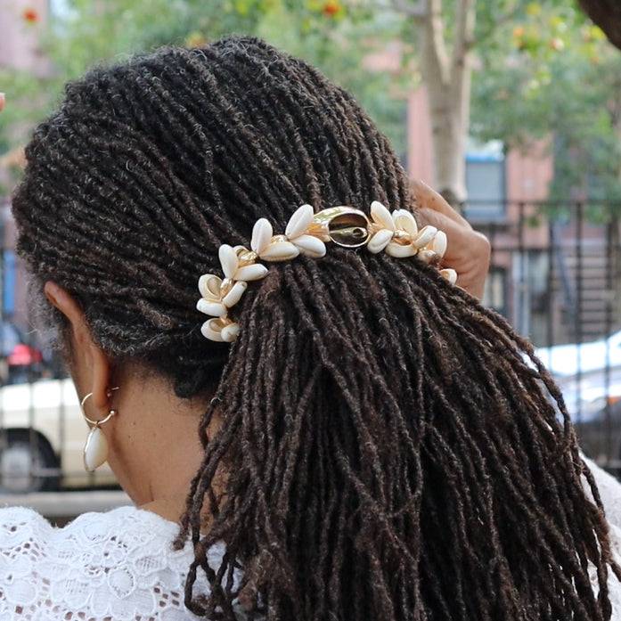 Cowrie Bracelet/Hair tie for Braids, Locs, Sisterlocks Perfect for Memorial Day 2024