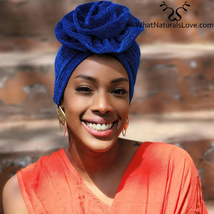 Prewrapped flower turban Perfect for Memorial Day 2024