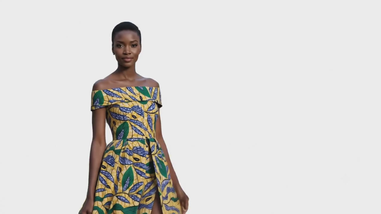 Pantalon de costume africain élégant pour femme vert