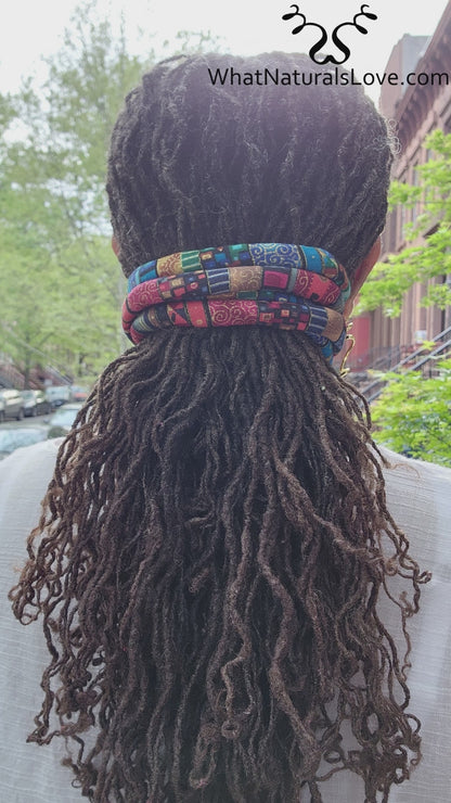 Vormbare Haarbandjes voor Locs, Sisterlocks, Vlechten &amp; Afro Puffs