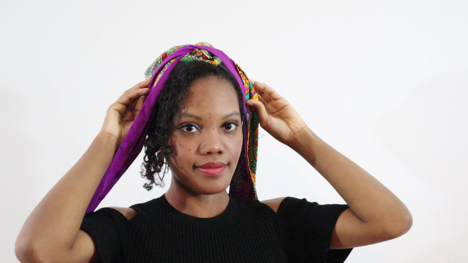 Afrikaanse Headwrap – Ankara Print met Linten